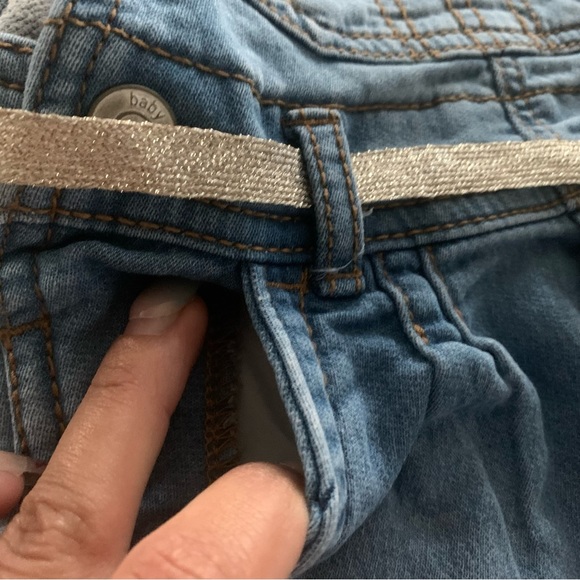 🍭3/$15 Oshkosh B’Gosh Baby Knit-Like Denim Overalls-9months - Picture 6 of 16